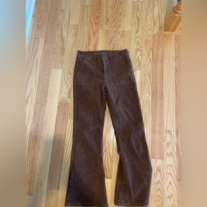 American Eagle Super High-Rise Corduroy Flare Jeans